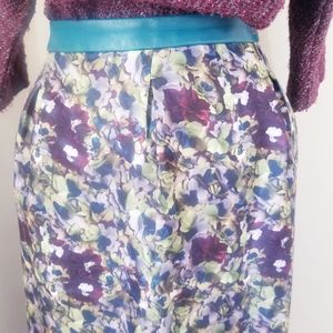 Anthropologie long floral skirt Size 16